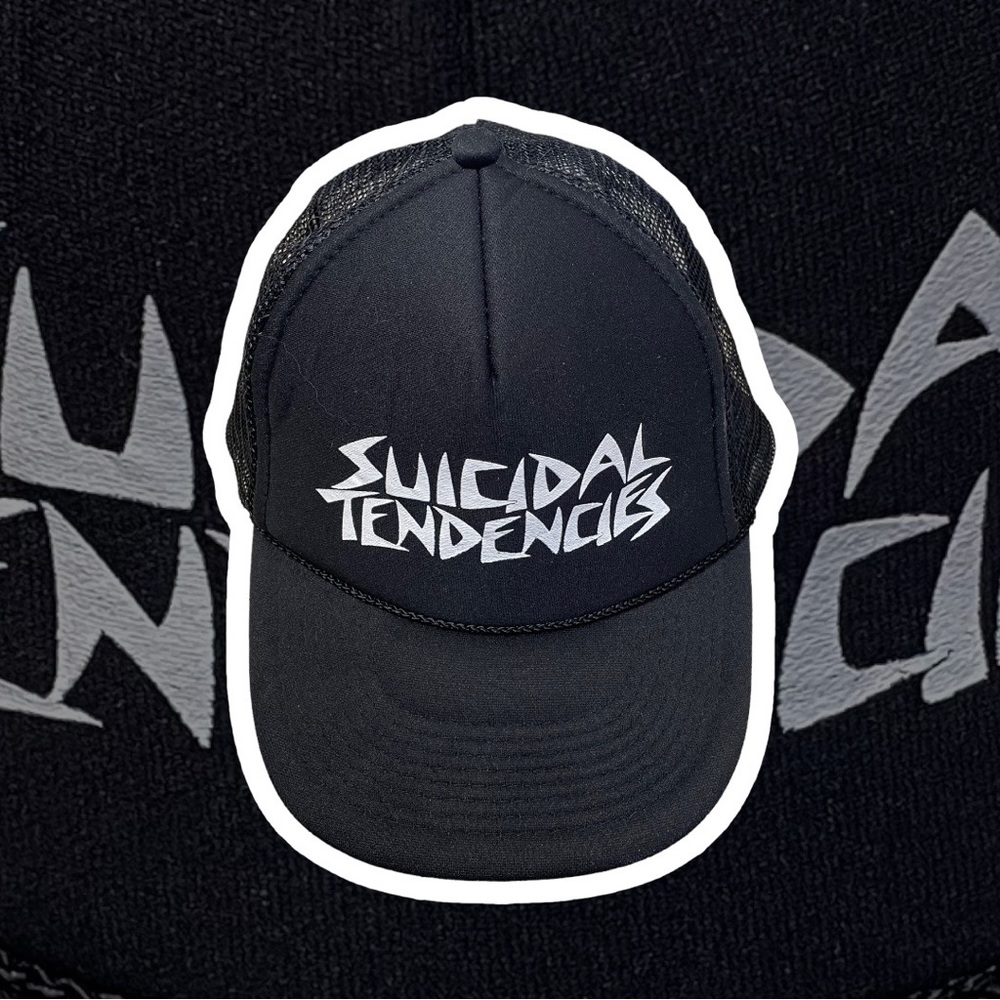 Vintage Suicidal Tendencies Mesh Trucker Otto 5 Panel Snapback Hat Cap Band
